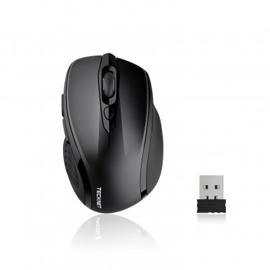 TeckNet M003 Black 2.4G Wireless Mouse - ергономична безжична мишка (за Mac и PC)