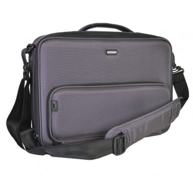 Cocoon Chelsea Laptop Case with Grid-It - ударо и водоустойчива чанта с дръжки и презрамка за преносими компютри до 16 инча (сив)