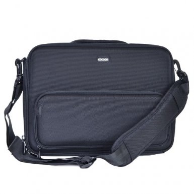 Cocoon Chelsea Laptop Case with Grid-It - ударо и водоустойчива чанта с дръжки и презрамка за преносими компютри до 16 инча (черен)