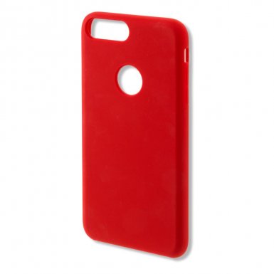 4smarts Cupertino Silicone Case - тънък силиконов (TPU) калъф за iPhone 8, iPhone 7 (червен)