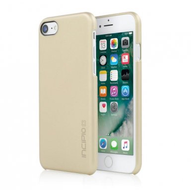 Incipio Feather Case - тънък поликарбонатов кейс за iPhone 8, iPhone 7 (златист)