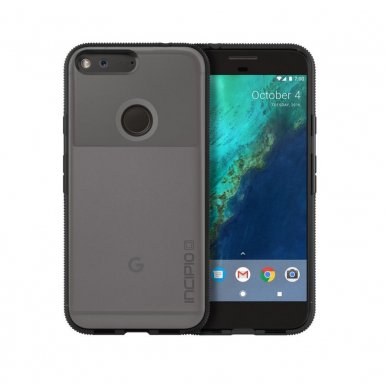 Incipio Octane Case - удароустойчив хибриден кейс за Google Pixel XL (прозрачен-черен)
