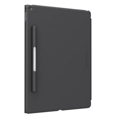 SwitchEasy CoverBuddy - поликарбонатов кейс за iPad Pro 9.7 (съвместим с Apple Smart cover) - сив-прозрачен