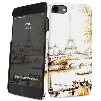 iPaint Paris HC Case - дизайнерски поликарбонатов кейс за iPhone 8, iPhone 7