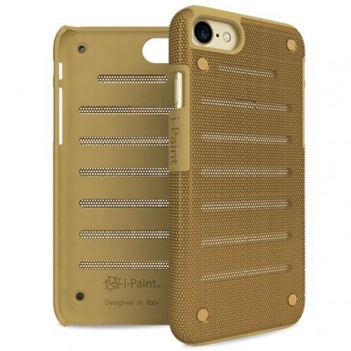 iPaint Gold MC Case - метален кейс за iPhone 8, iPhone 7 (златист)