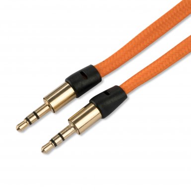 4smarts Basic SoundCord Audio Cable - качествен 3.5мм. към 3.5мм. аудио кабел 100 см. (два мъжки жака) (оранжев)
