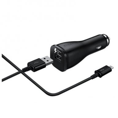 Samsung Fast Car Charger EP-LN915C - зарядно за кола с технология за бързо зареждане и с отделен USB-C кабел (ритейл опаковка) (черен)