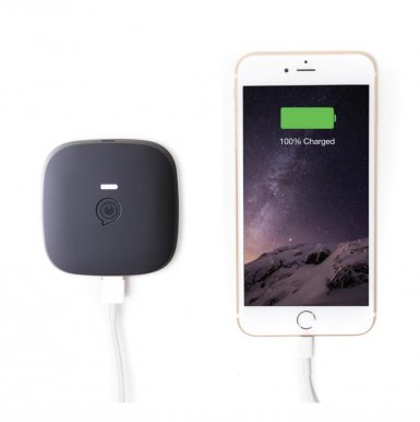 Zens Portable Power Pack Wirelessly Rechargeable 5200mAh - външна батерия с функция за безжично зареждане (черен)