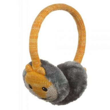 KitSound On-Ear Fox Audio Earmuffs - ушанки с вградени слушалки с 3.5 мм аудио жак и микрофон за мобилни устройства