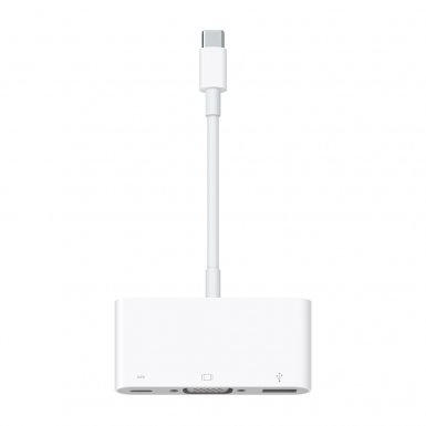Apple USB-C VGA Multiport Adapter - адаптер за свързване на MacBook към външнен дисплей, проектор или монитор
