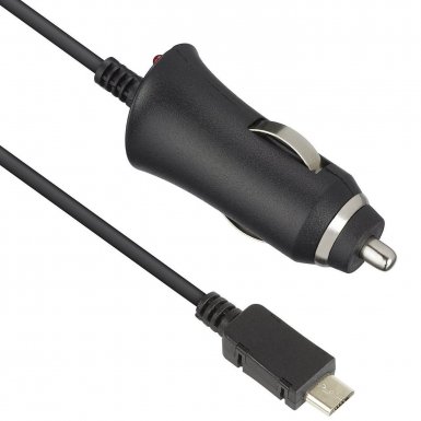 Kit MicroUSB Car Charger 2.1A - зарядно за кола с вграден microUSB кабел за мобилни устройства (2.1А)