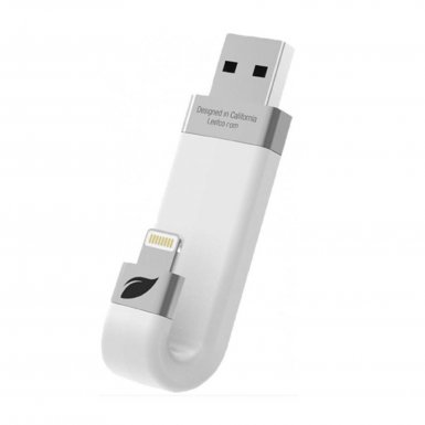 Leef iBRIDGE Mobile Memory 256GB - външна памет за iPhone, iPad, iPod с Lightning (256GB) (бял)