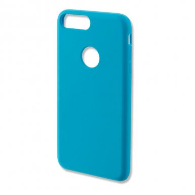 4smarts Cupertino Silicone Case - тънък силиконов (TPU) калъф за iPhone 7 Plus (син)