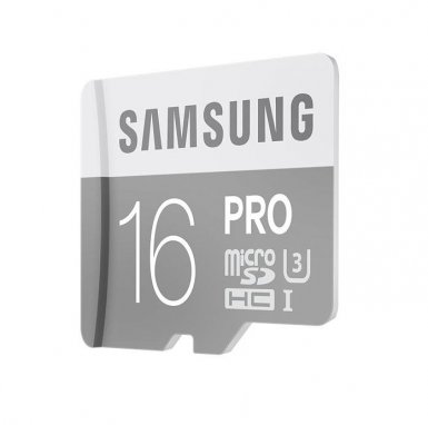 Samsung MicroSDHC Pro 16GB UHS-1 (клас 10) - microSDHC памет със SD адаптер за Samsung устройства (подходяща за GoPro)
