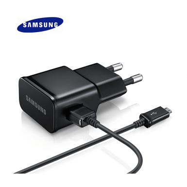 Samsung Charger EP-TA12EBE - захранване 2A с USB изход и MicroUSB кабел за смартфони и таблети (черен)