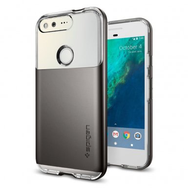 Spigen Neo Hybrid Case Crystal - хибриден кейс с висока степен на защита за Google Pixel (прозрачен-сив)