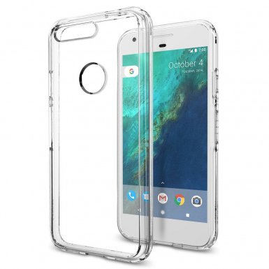 Spigen Ultra Hybrid Case - хибриден кейс с висока степен на защита за Google Pixel (прозрачен)