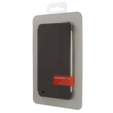 Huawei Smart Cover Window - оригинален кожен калъф за Huawei P10 (кафяв)
