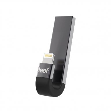 Leef iBRIDGE 3 Mobile Memory 64GB - външна памет за iPhone, iPad, iPod с Lightning (64GB) (черен) 