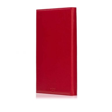 Knomo Premium Leather Folio with Case - луксозен кожен (естествена кожа) калъф и поставка за iPad Air 2 (червен)
