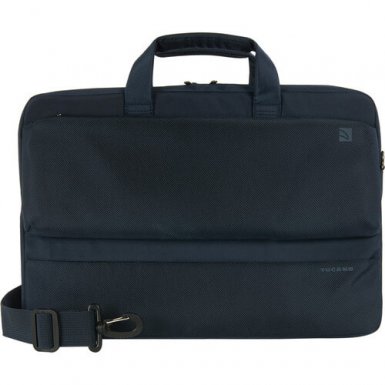 Tucano Dritta Slim - чанта за MacBook Pro 15 инча и мобилни устройства до 17 инча (тъмносин)