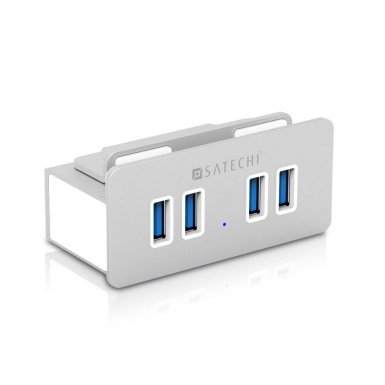 Satechi 4-Port Aluminium Clamp Hub - алуминиев 4-портов USB 3.0 хъб за iMac