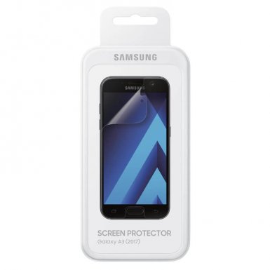 Samsung Screen Protector - оригинално защитно покритие (обхващащо и извития дисплей) за Samsung Galaxy A3 (2017) (два броя)