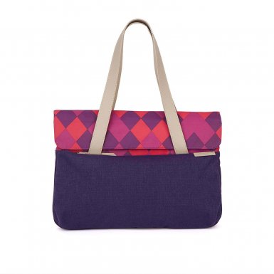 STM Grace Deluxe Laptop Sleeve - дизайнерска чанта с дръжки за MacBook Pro Retina 13 и преносими компютри до 13 инча (лилав)