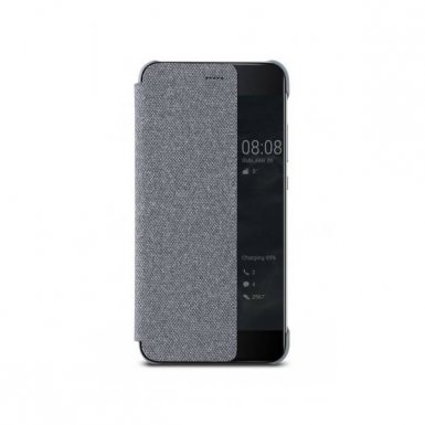Huawei Smart View Cover - оригинален кожен калъф за Huawei P10 Plus (сив)