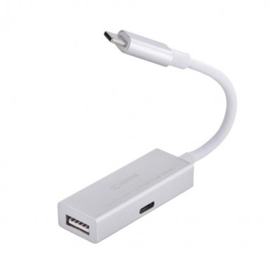 Comma iWay USB-C Hub with Power Delivery - USB-C хъб (разклонител) от USB-C към USB 3.0 и USB-C и отделен USB-C към USB-A преходник