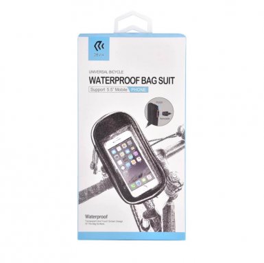 Devia Universal Waterproof Bike Suit - универсален водоустойчив калъф и поставка за колело за смартфони с дисплеи до 5.5 инча
