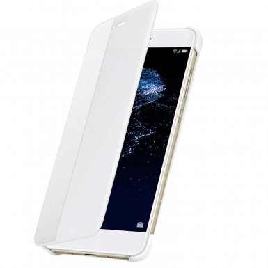 Huawei Smart Cover Window - оригинален кожен калъф за Huawei P10 Lite (бял)