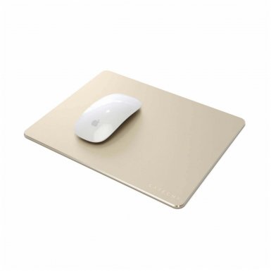Satechi Aluminium Mouse Pad - дизайнерски алуминиев пад за мишка (златист)