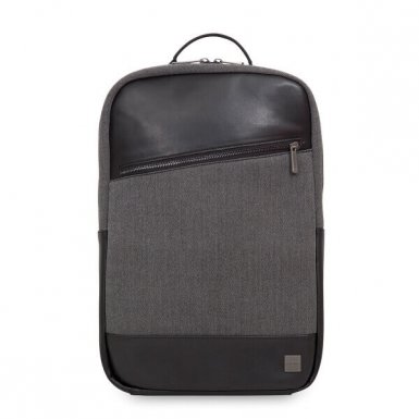 Knomo Southampton Laptop Backpack - луксозна раница за MacBook Pro 15 и преносими компютри до 15.6 инча (сив)