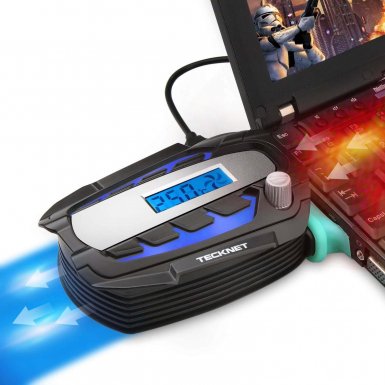 TeckNet N10 Notebook Portable Vacuum Cooler - охлаждаща приставка за Mac и преносими компютри (черен)
