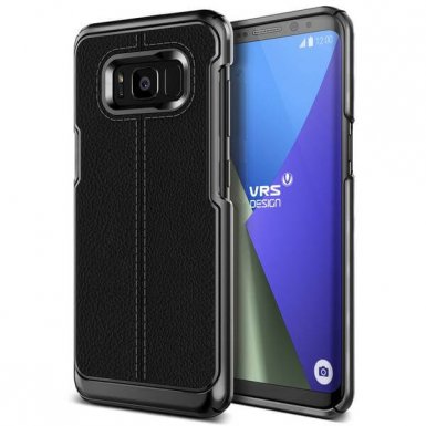 Verus Simpli Mod Case - кожен кейс за Samsung Galaxy S8 (черен)
