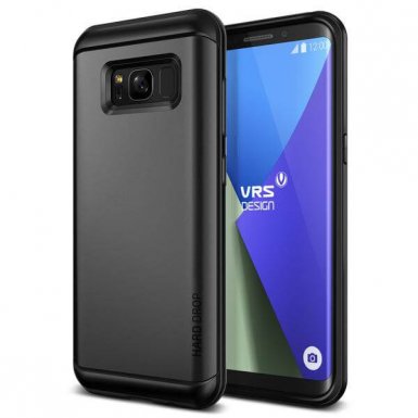 Verus Thor Case - хибриден удароустойчив кейс за Samsung Galaxy S8 Plus (черен-сив)