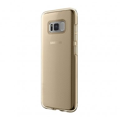 Skech Matrix Case - удароустойчив TPU калъф за Samsung Galaxy S8 (златист-прозрачен)