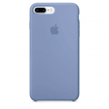Apple Silicone Case - оригинален силиконов кейс за iPhone 8 Plus, iPhone 7 Plus (светлосин)