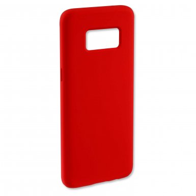 4smarts Cupertino Silicone Case - тънък силиконов (TPU) калъф за Samsung Galaxy S8 Plus (червен)