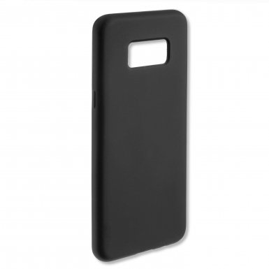 4smarts Cupertino Silicone Case - тънък силиконов (TPU) калъф за Samsung Galaxy S8 (черен)