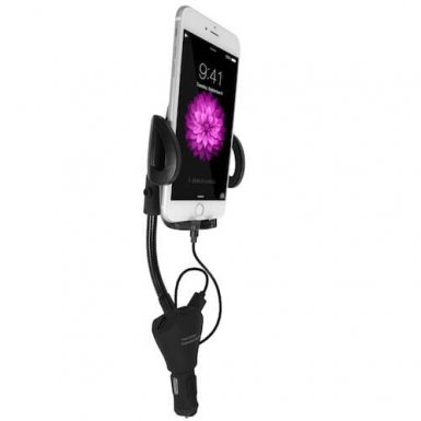 Macally Car Phone Holder - поставка за запалката на кола за смартфони до 9 см ширина