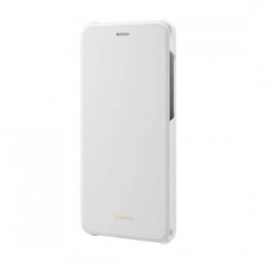 Huawei Smart Cover - оригинален кожен калъф за Huawei P9 Lite (2017) (бял)