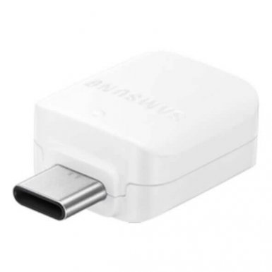 Samsung OTG USB-C to USB-A Adapter EE-UN930BWEGWW - USB-A адаптер за Samsung Galaxy S8 и устройства с USB-C порт (бял)