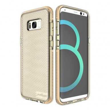 Prodigee Safetee Case - хибриден кейс с висока степен на защита за Samsung Galaxy S8 (златист)