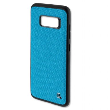 4smarts Hard Cover UltiMaG Car Case - полиуретанов кейс с вградена метална пластина за магнитни поставки за Samsung Galaxy S8 Plus (син) 