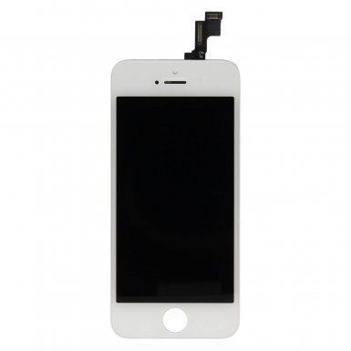OEM iPhone 5S Display Unit - резервен дисплей за iPhone 5S (пълен комплект) - бял