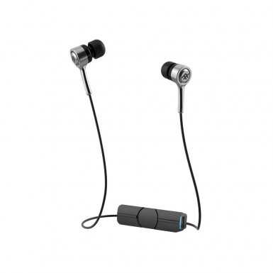 iFrogz Coda Wireless Earbuds - безжични слушалки с микрофон за смартфони и мобилни устройства (сребрист)