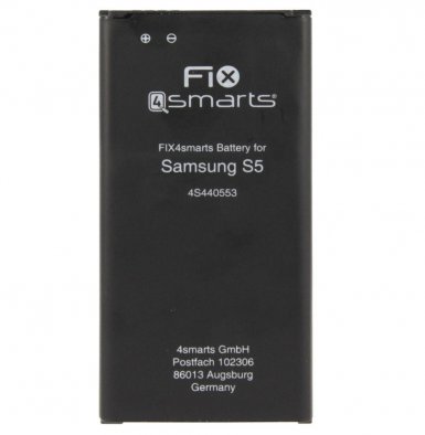 FIX4smarts Battery - качествена резервна батерия за Samsung Galaxy S5 (3.85V, 2800mAh) (EB-BG900BBE)