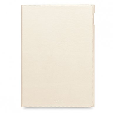 Knomo Leather Wrap Folio Case - луксозен кожен (естествена кожа) кейс и поставка за iPad Pro 9.7 (златист)